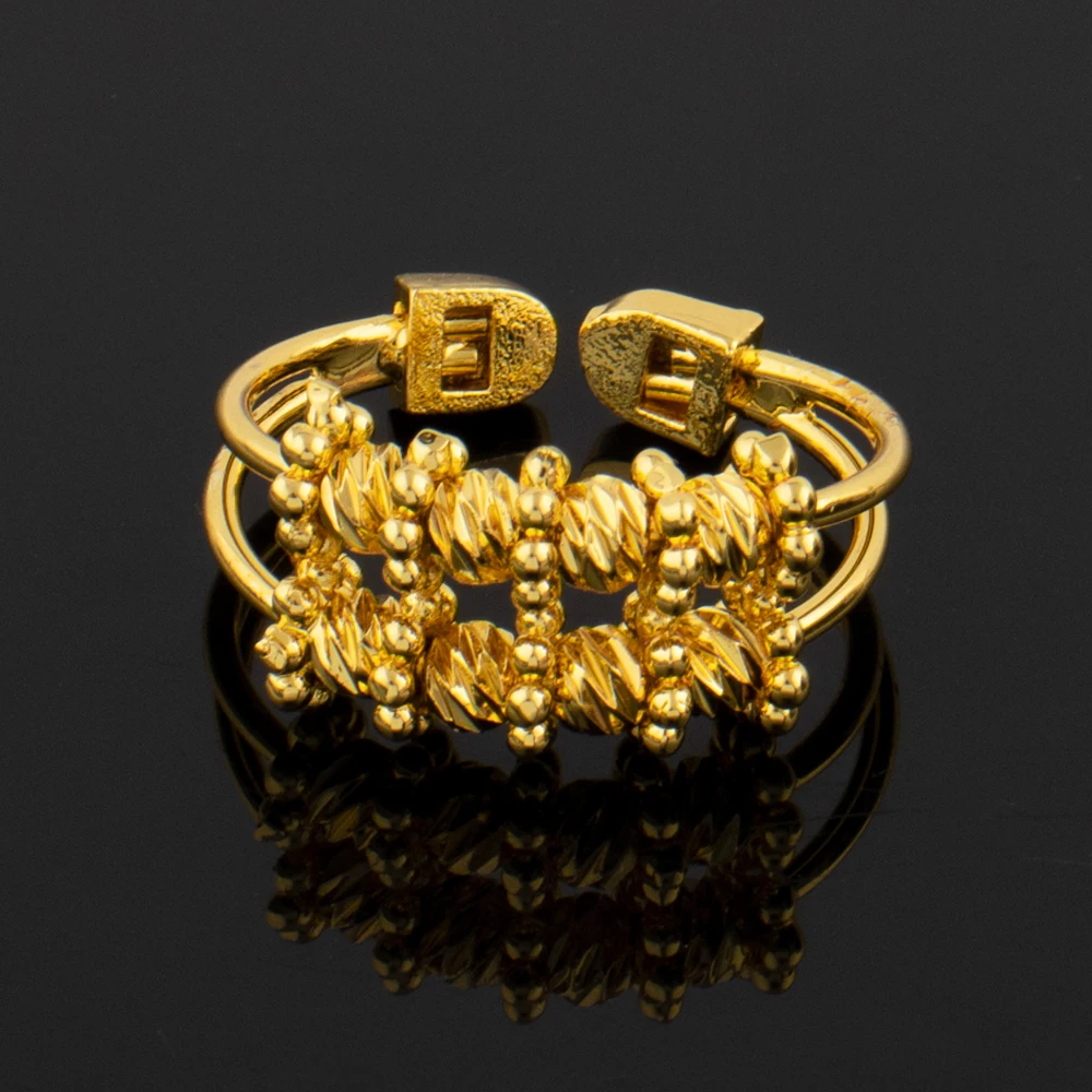 Dubai Women Gold Color Bangles 18k Gold Color Twist Bracelet Ring Wedding Birthday Gift Gold Color Fine Jewelry Gifts Not Fade