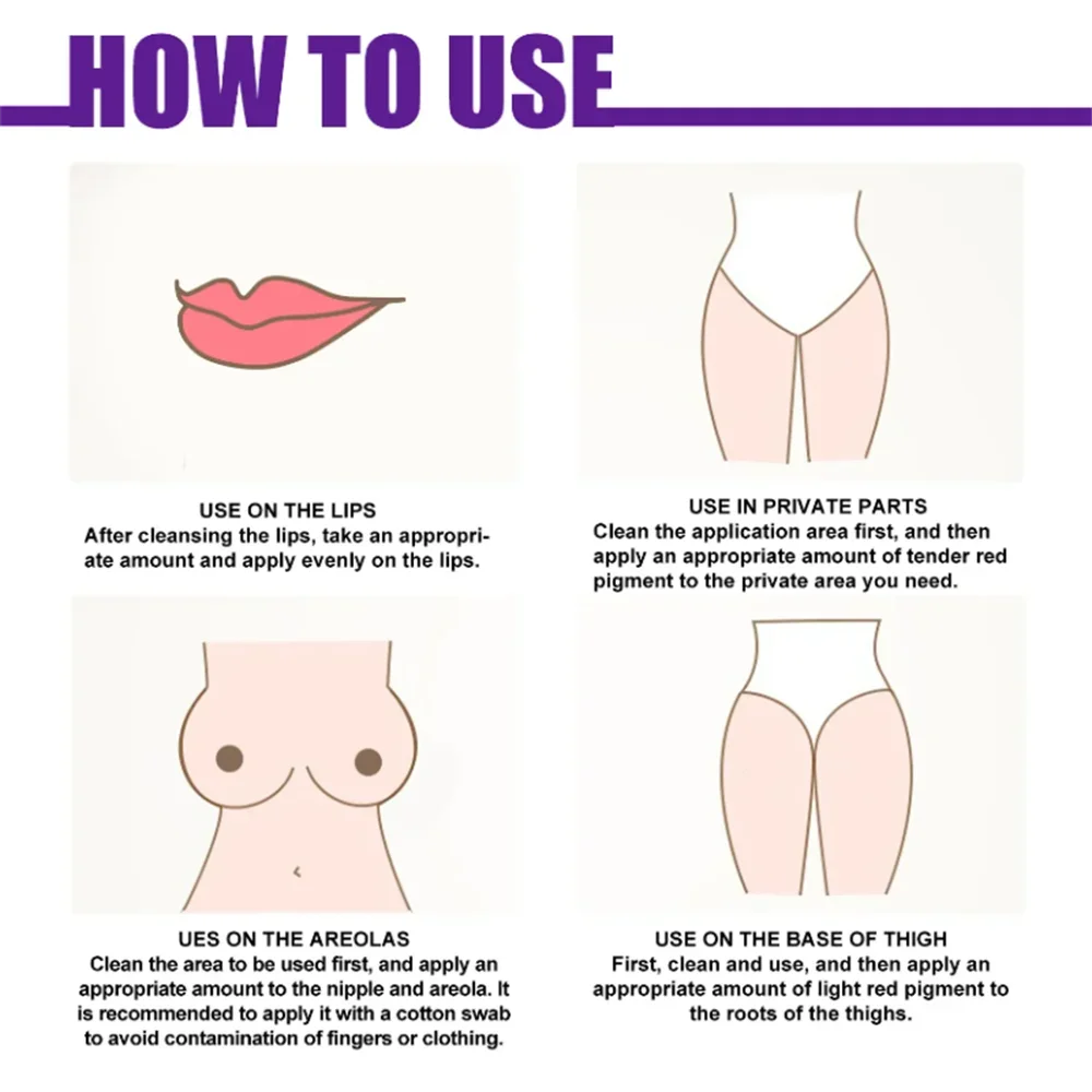 Brightening Cream For Intimate Parts Body Knees Remove Dull Pigments Brighten Serum Elbows Knuckles Lightening Skin Care Product