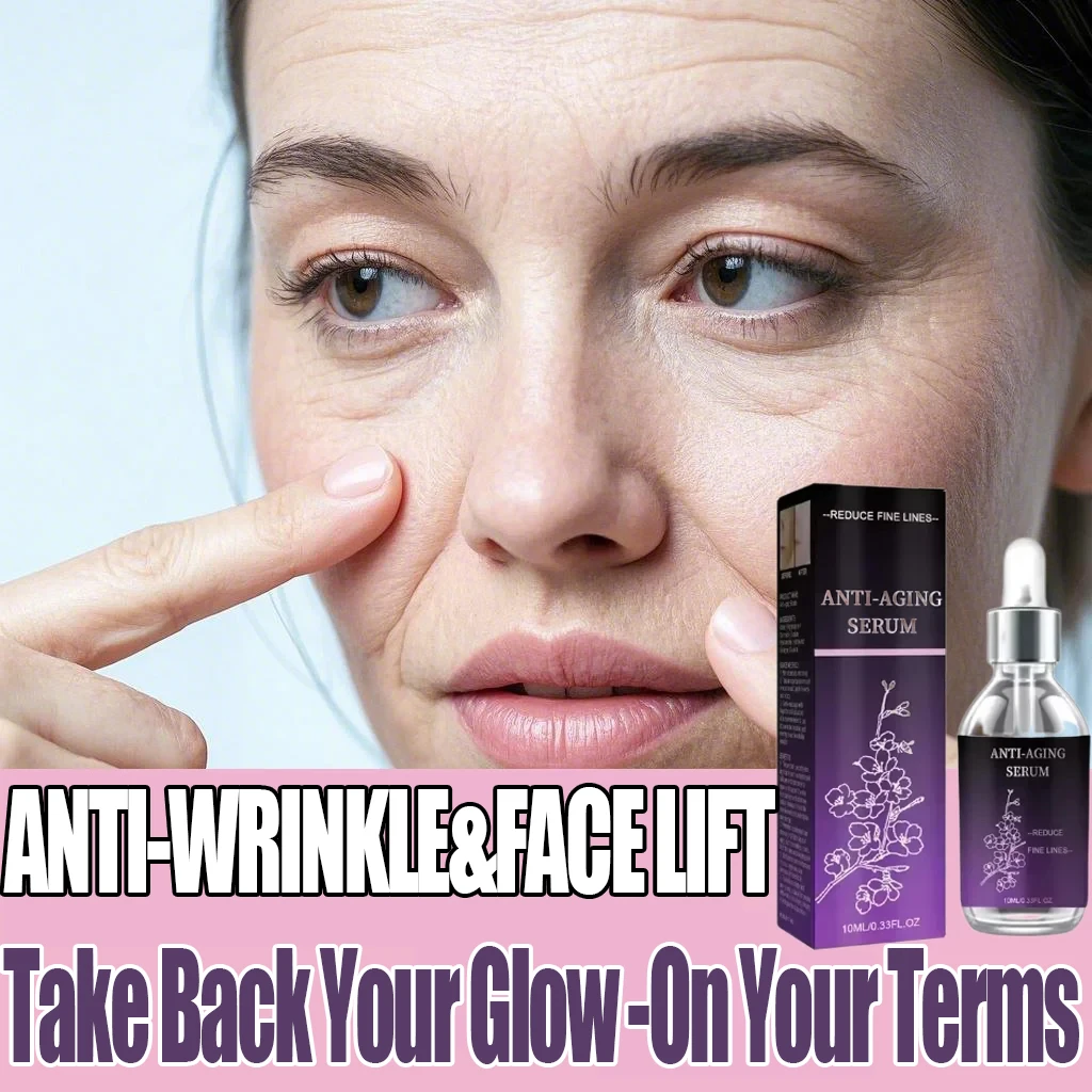 Premium Anti-Wrinkle Hyaluronic Acid Serum - Reduces Fine Lines Deep Hydration Firms Skin Fast Absorption Non-Greasy