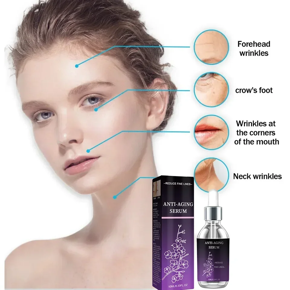 Premium Anti-Wrinkle Hyaluronic Acid Serum - Reduces Fine Lines Deep Hydration Firms Skin Fast Absorption Non-Greasy