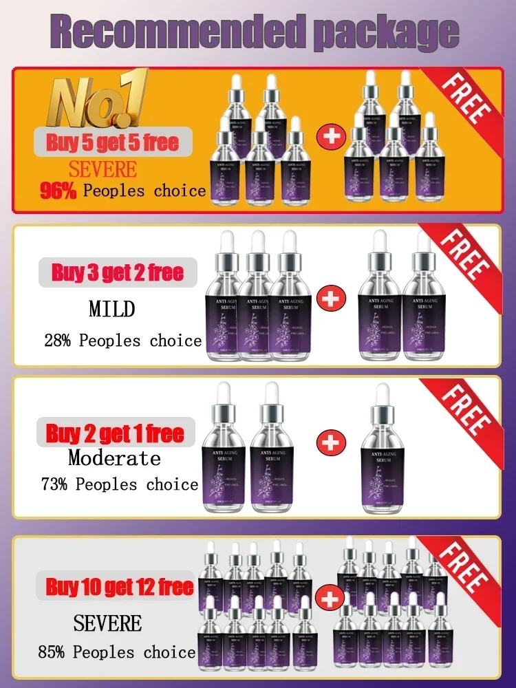 Premium Anti-Wrinkle Hyaluronic Acid Serum - Reduces Fine Lines Deep Hydration Firms Skin Fast Absorption Non-Greasy