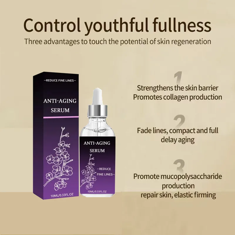 Premium Anti-Wrinkle Hyaluronic Acid Serum - Reduces Fine Lines Deep Hydration Firms Skin Fast Absorption Non-Greasy