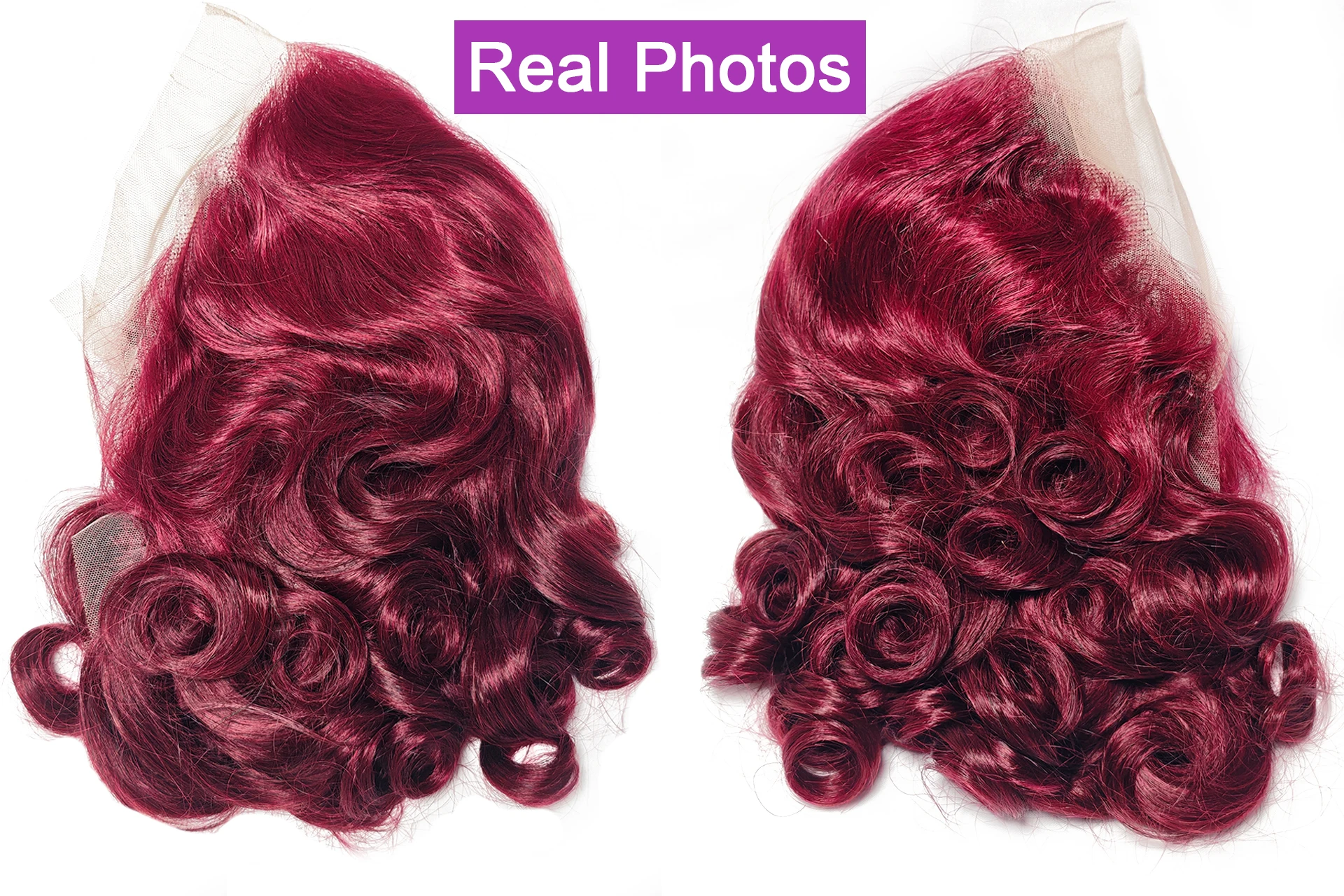 Burgundy 99J Color Short Bob Wigs Loose Wave 13x4 HD Lace Front Wig Body Wave Bob Wigs 100% Human Remy Hair Lace Wigs For Women