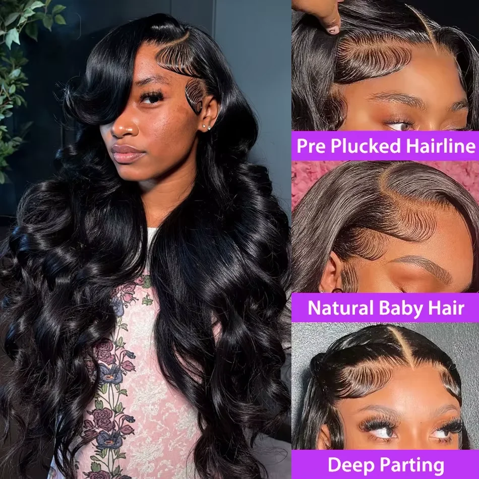 100% Human Hair Brazilian 36 Inch Body Wave 13x4 HD 5X5 Glueless Transparent Lace Front Wig 13x6 Lace Frontal Wigs Pre Plucked 100% Human Hair Brazilian 36 Inch Body Wave 13x4 HD 5X5 Glueless Transparent Lace Front Wig 13x6 Lace Frontal Wigs Pre Plucked