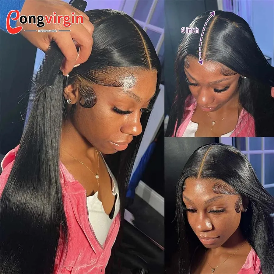 5x5 Glueless Wig Human Hair Ready To Wear Pre-Cut Lace Wear And Go Glueless Wigs Straight Lace Front Human Hair Wig For Women 5x5 Glueless Wig Human Hair Ready To Wear Pre-Cut Lace Wear And Go Glueless Wigs Straight Lace Front Human Hair Wig For Women