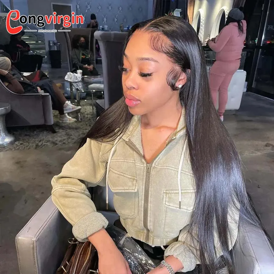 5x5 Glueless Wig Human Hair Ready To Wear Pre-Cut Lace Wear And Go Glueless Wigs Straight Lace Front Human Hair Wig For Women 5x5 Glueless Wig Human Hair Ready To Wear Pre-Cut Lace Wear And Go Glueless Wigs Straight Lace Front Human Hair Wig For Women