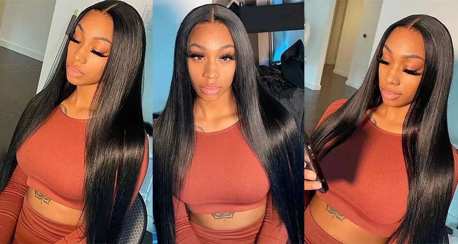 5x5 Glueless Wig Human Hair Ready To Wear Pre-Cut Lace Wear And Go Glueless Wigs Straight Lace Front Human Hair Wig For Women 5x5 Glueless Wig Human Hair Ready To Wear Pre-Cut Lace Wear And Go Glueless Wigs Straight Lace Front Human Hair Wig For Women
