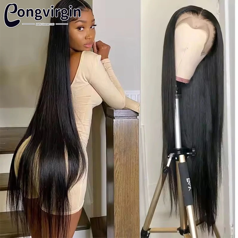 5x5 Glueless Wig Human Hair Ready To Wear Pre-Cut Lace Wear And Go Glueless Wigs Straight Lace Front Human Hair Wig For Women 5x5 Glueless Wig Human Hair Ready To Wear Pre-Cut Lace Wear And Go Glueless Wigs Straight Lace Front Human Hair Wig For Women