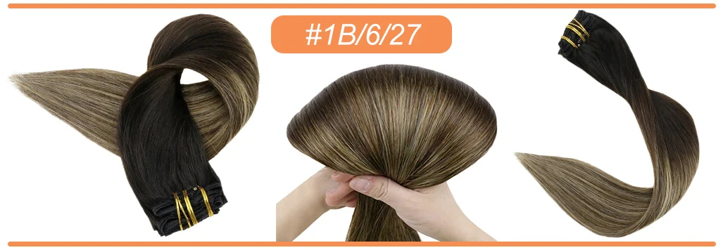 Full Shine 7pcs 120g Clip in Hair Extensions Human Hair Double Weft Remy Extension Hair For Woman Full Shine 7pcs 120g Clip in Hair Extensions Human Hair Double Weft Remy Extension Hair For Woman