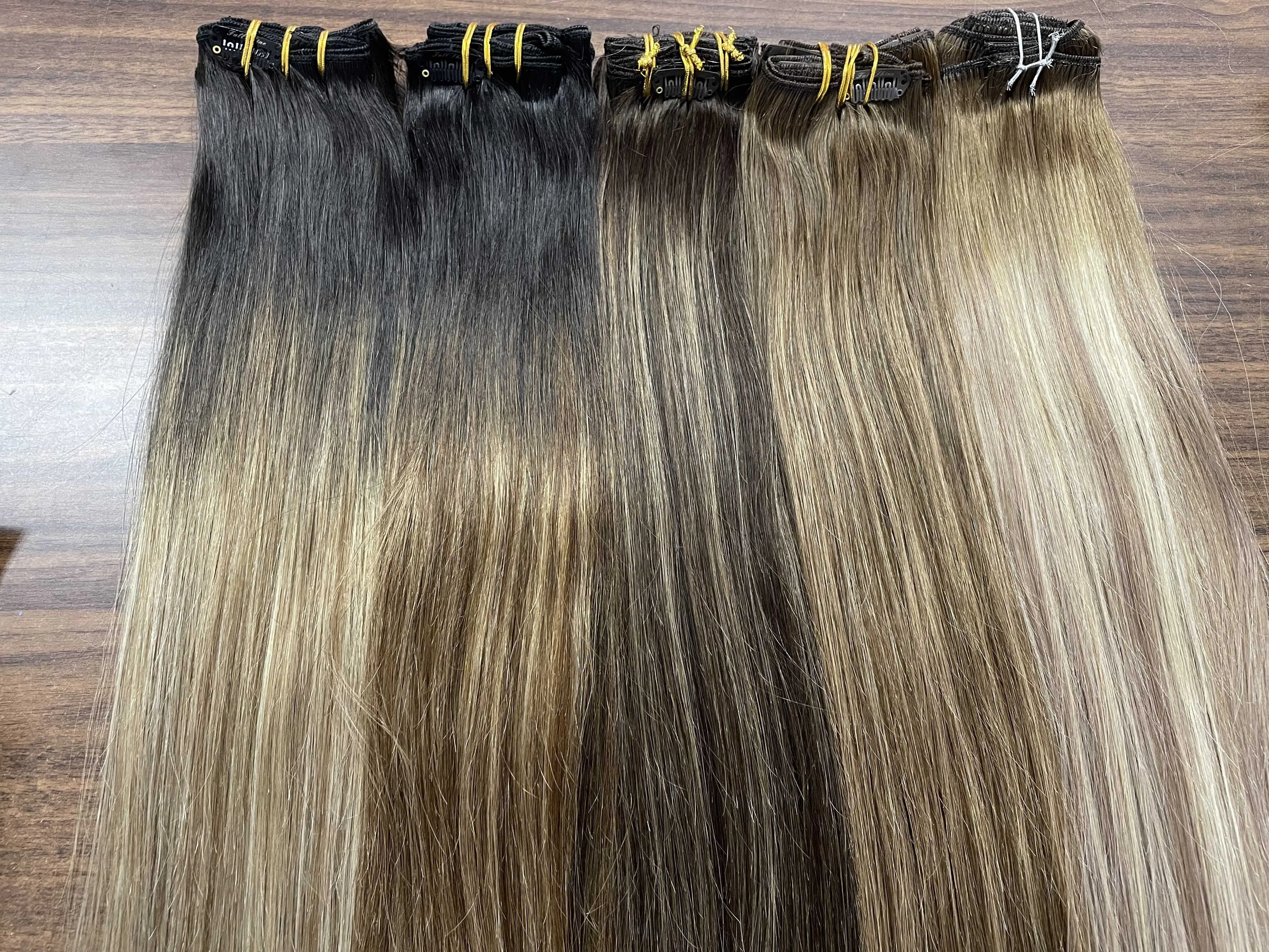 Full Shine 7pcs 120g Clip in Hair Extensions Human Hair Double Weft Remy Extension Hair For Woman Full Shine 7pcs 120g Clip in Hair Extensions Human Hair Double Weft Remy Extension Hair For Woman