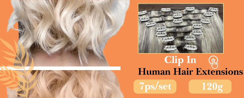 Full Shine 7pcs 120g Clip in Hair Extensions Human Hair Double Weft Remy Extension Hair For Woman Full Shine 7pcs 120g Clip in Hair Extensions Human Hair Double Weft Remy Extension Hair For Woman