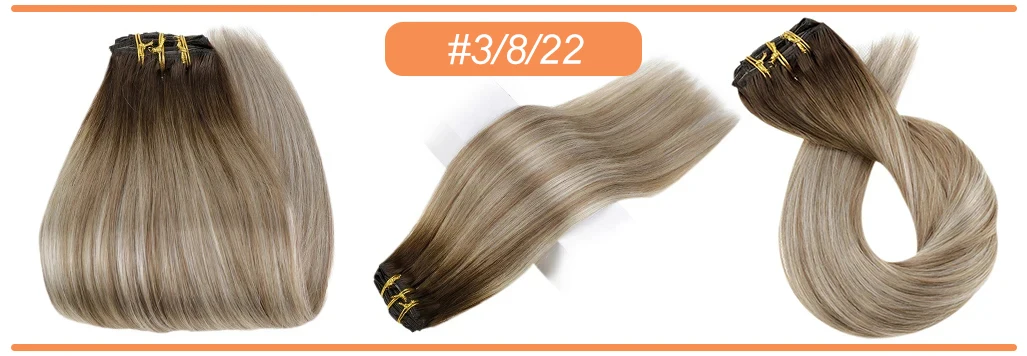 Full Shine 7pcs 120g Clip in Hair Extensions Human Hair Double Weft Remy Extension Hair For Woman Full Shine 7pcs 120g Clip in Hair Extensions Human Hair Double Weft Remy Extension Hair For Woman