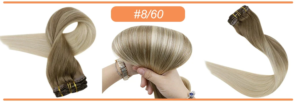 Full Shine 7pcs 120g Clip in Hair Extensions Human Hair Double Weft Remy Extension Hair For Woman Full Shine 7pcs 120g Clip in Hair Extensions Human Hair Double Weft Remy Extension Hair For Woman