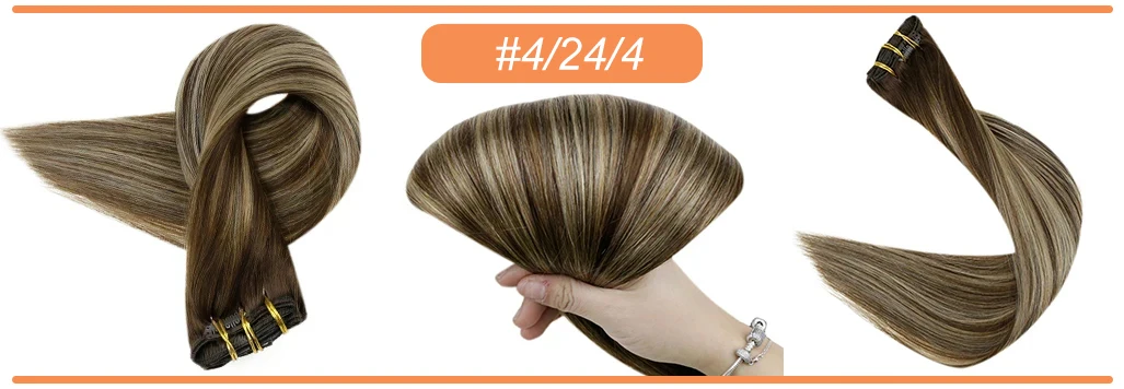 Full Shine 7pcs 120g Clip in Hair Extensions Human Hair Double Weft Remy Extension Hair For Woman Full Shine 7pcs 120g Clip in Hair Extensions Human Hair Double Weft Remy Extension Hair For Woman