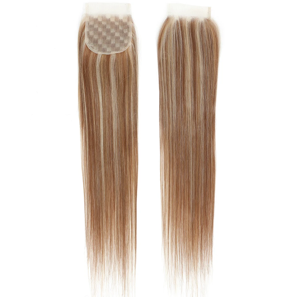 Magicae 4X4 Lace Closure Straight 22Inches Blond 27/613 Highlight Synthetic Heat Resistant Pre-Plucked Transparent Lace Hair Magicae 4X4 Lace Closure Straight 22Inches Blond 27/613 Highlight Synthetic Heat Resistant Pre-Plucked Transparent Lace Hair