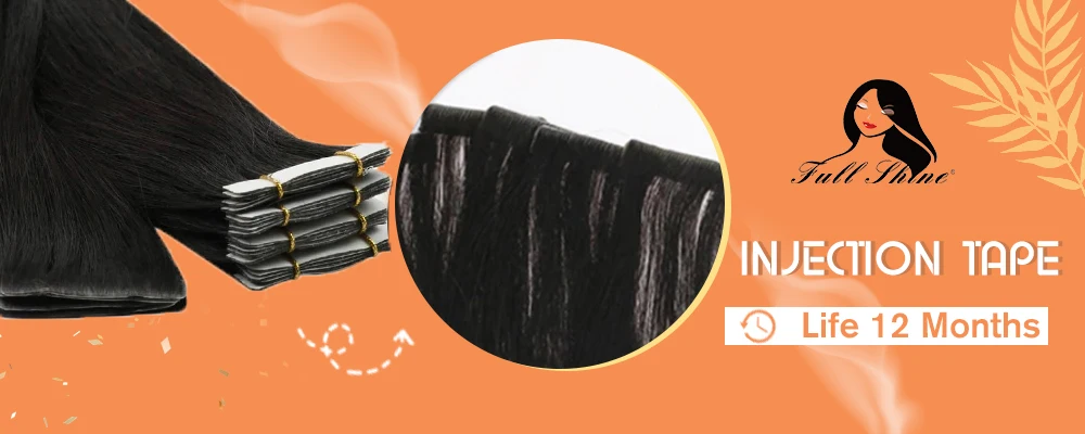 Full Shine Human Hair Extensions Clip in Hair Extensions Remy Hair 7PCS 105g Double Weft Hair Extensions Human Hair For Woman