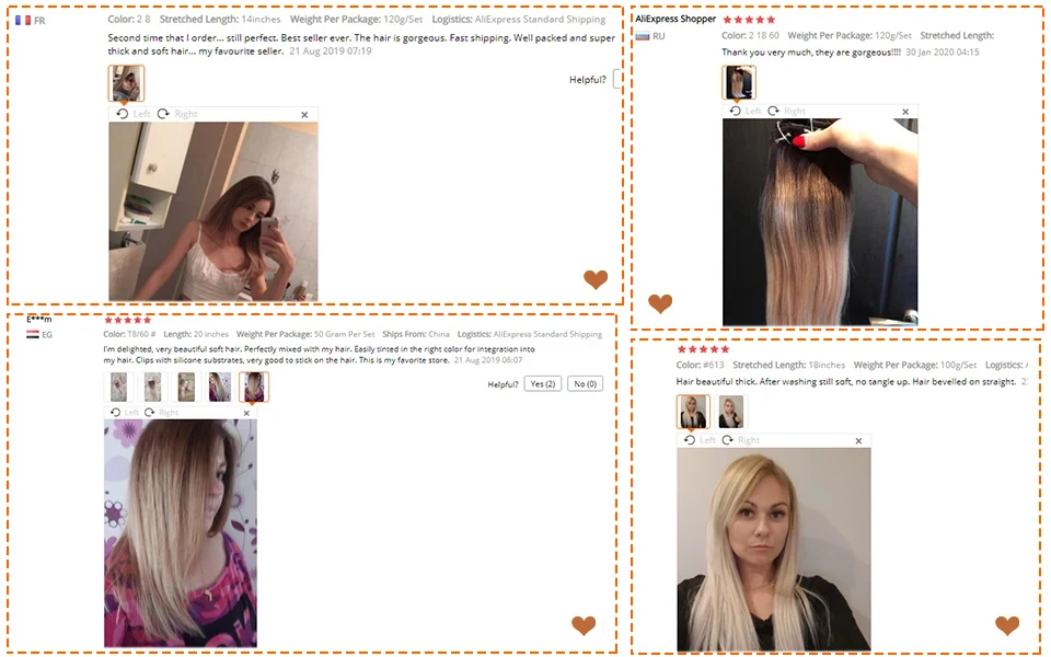 Full Shine Human Hair Extensions Clip in Hair Extensions Remy Hair 7PCS 105g Double Weft Hair Extensions Human Hair For Woman