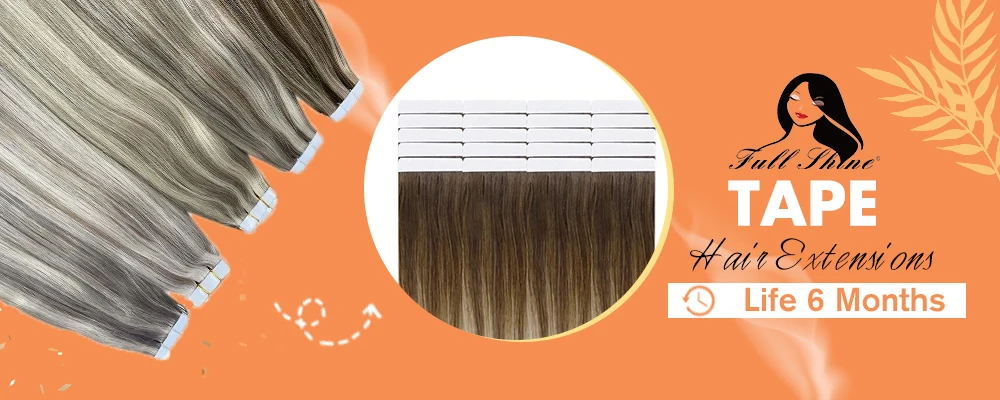 Full Shine Human Hair Extensions Clip in Hair Extensions Remy Hair 7PCS 105g Double Weft Hair Extensions Human Hair For Woman