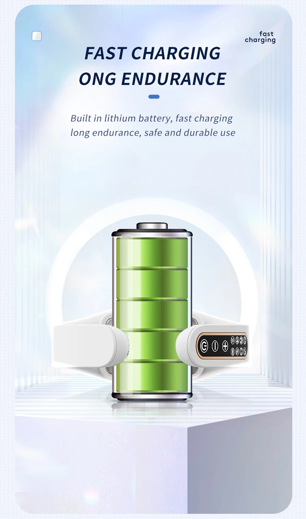 Electric Neck Massager EMS Pulse Rechargeable USB Cervical Traction Therapy Massage Stimulator Pain Relief Heating Function