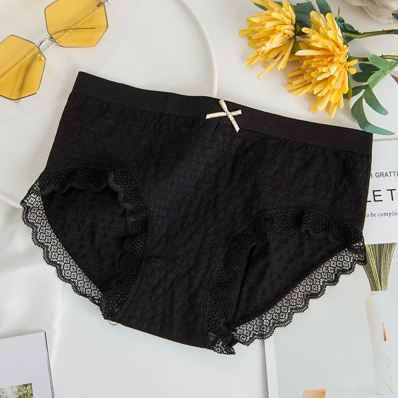 3Pcs/Lot Panties Women Cotton Breathable Underwear Girls Briefs Ladies Lingeries Female Graphene Antibacterial Crotch Underpants