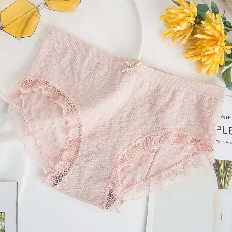 3Pcs/Lot Panties Women Cotton Breathable Underwear Girls Briefs Ladies Lingeries Female Graphene Antibacterial Crotch Underpants