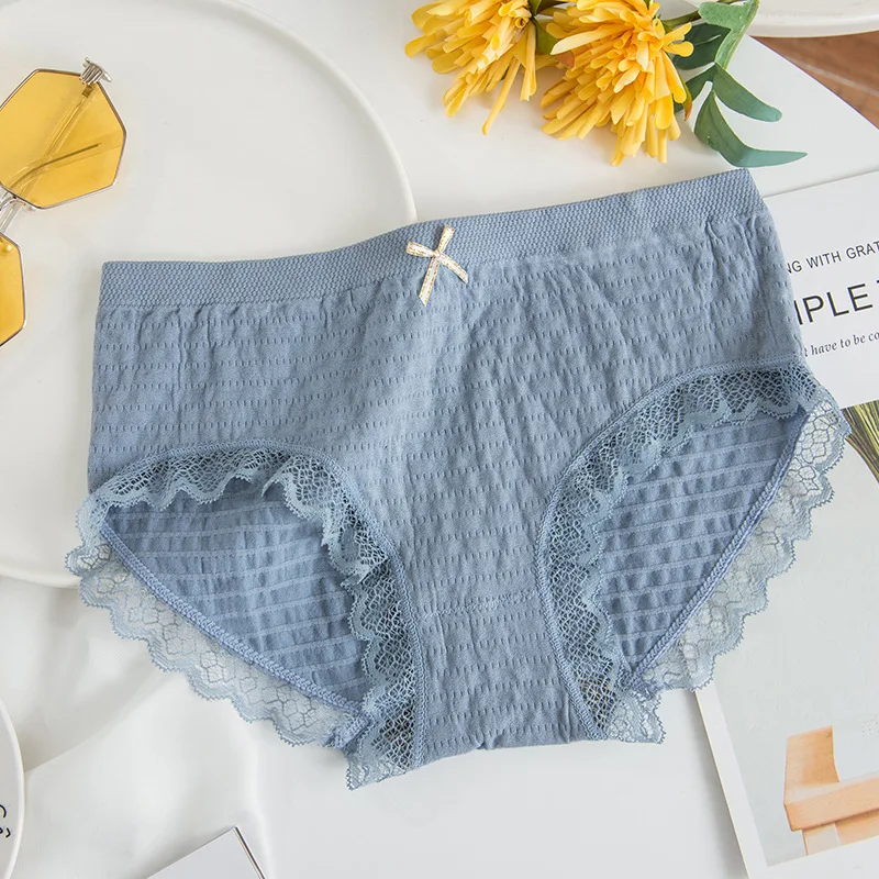 3Pcs/Lot Panties Women Cotton Breathable Underwear Girls Briefs Ladies Lingeries Female Graphene Antibacterial Crotch Underpants