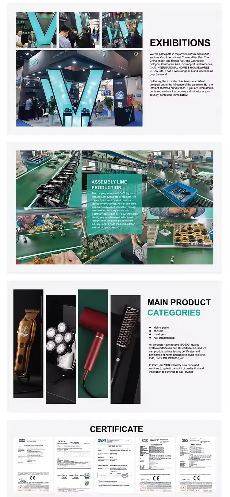 VGR Hair Remover Professional Epilator Electric Leg Body Rechargeable Underarms Portable Two Speeds Epilator for Women V-705