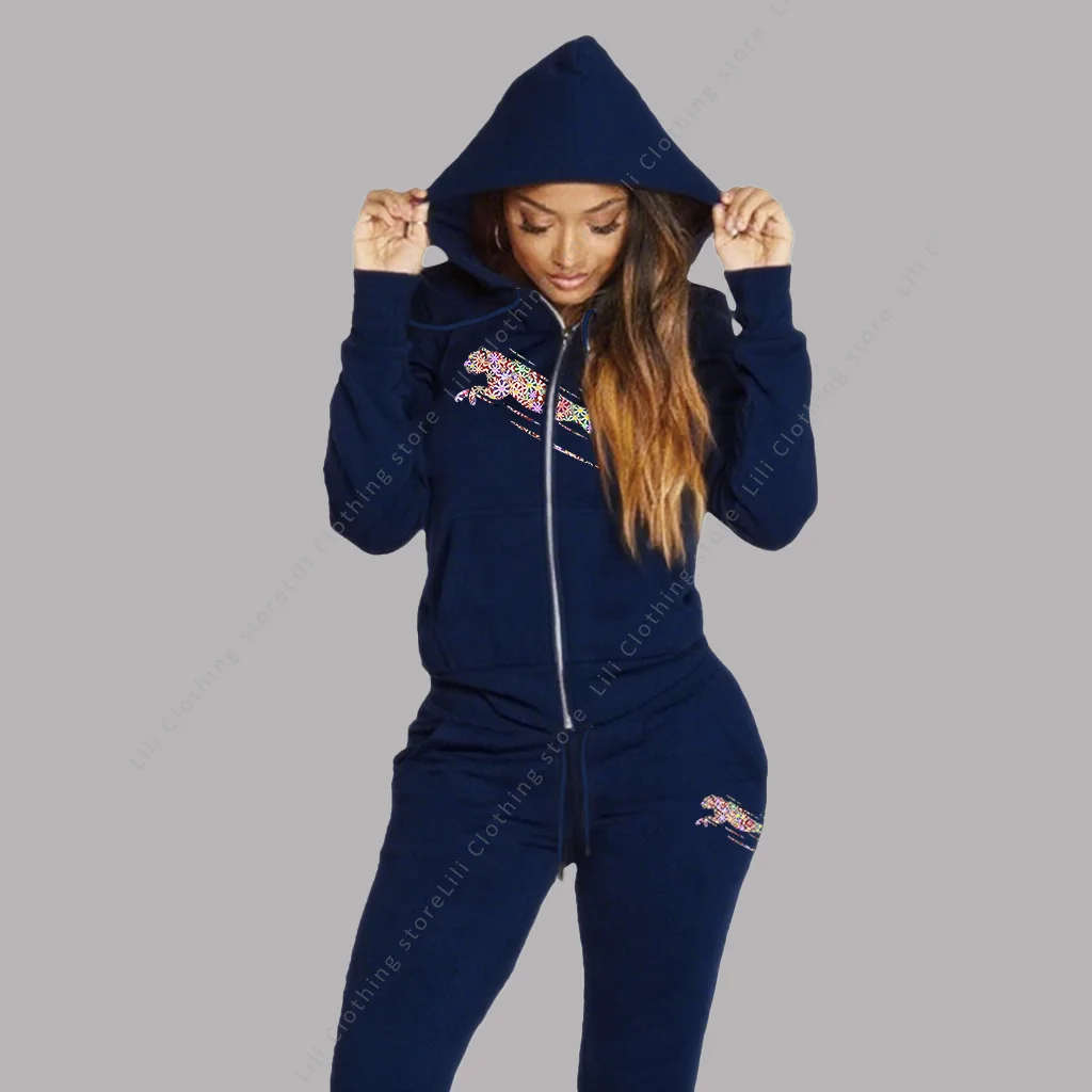 Women's Track Suit Aesthetic Hoodies Sweatshirts Sweatpants 2 Piece Set Zipper Cardigan High quality Sportwear Woman Pants Sets Women's Track Suit Aesthetic Hoodies Sweatshirts Sweatpants 2 Piece Set Zipper Cardigan High quality Sportwear Woman Pants Sets