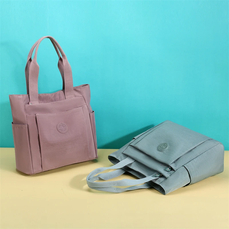 Fashion Casual Women Top Handle Handbag High Quality Fabric Women's Shoulder Bag Large Capacity Girls Casual Tote Bag SAC