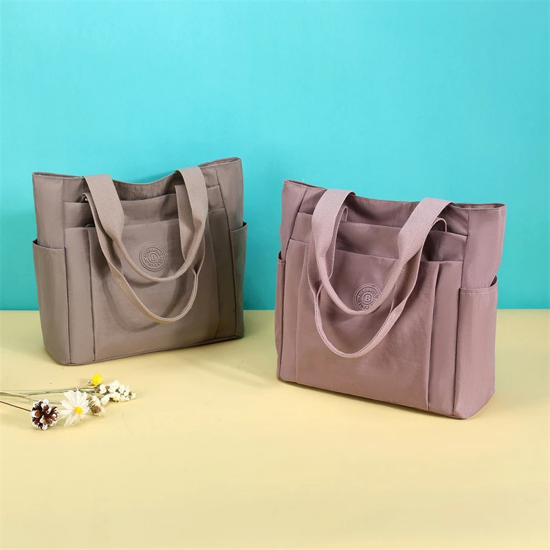 Fashion Casual Women Top Handle Handbag High Quality Fabric Women's Shoulder Bag Large Capacity Girls Casual Tote Bag SAC