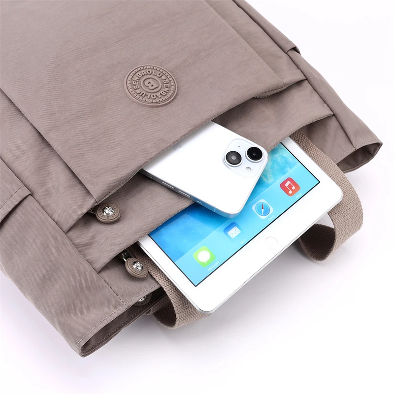 Fashion Casual Women Top Handle Handbag High Quality Fabric Women's Shoulder Bag Large Capacity Girls Casual Tote Bag SAC