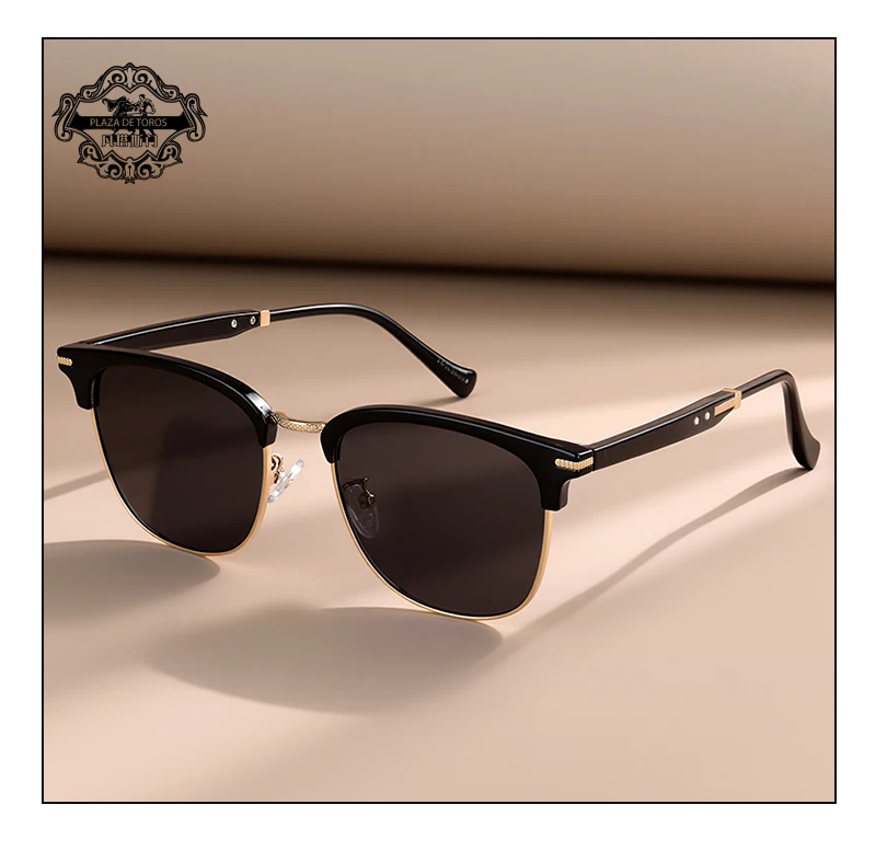 2025 Classic Polarized Sunglasses Men Women Retro Half Frame UV400 Glasses Male Popular Anti-glare Travel Driving Eyewear 2025 Classic Polarized Sunglasses Men Women Retro Half Frame UV400 Glasses Male Popular Anti-glare Travel Driving Eyewear