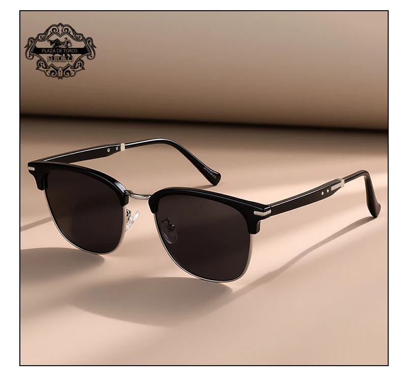 2025 Classic Polarized Sunglasses Men Women Retro Half Frame UV400 Glasses Male Popular Anti-glare Travel Driving Eyewear 2025 Classic Polarized Sunglasses Men Women Retro Half Frame UV400 Glasses Male Popular Anti-glare Travel Driving Eyewear