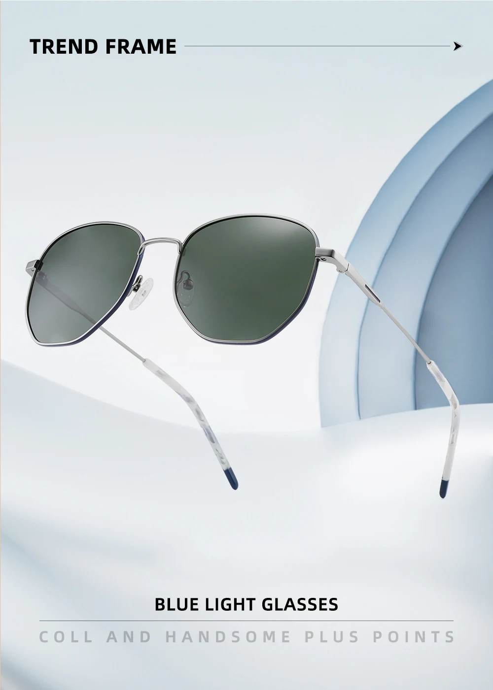 Square Polarized Sunglasses for Women Men Small Hexagonal Polygon Polarized Lens Trendy Sun Glasses Classic Shades UV400 Protect