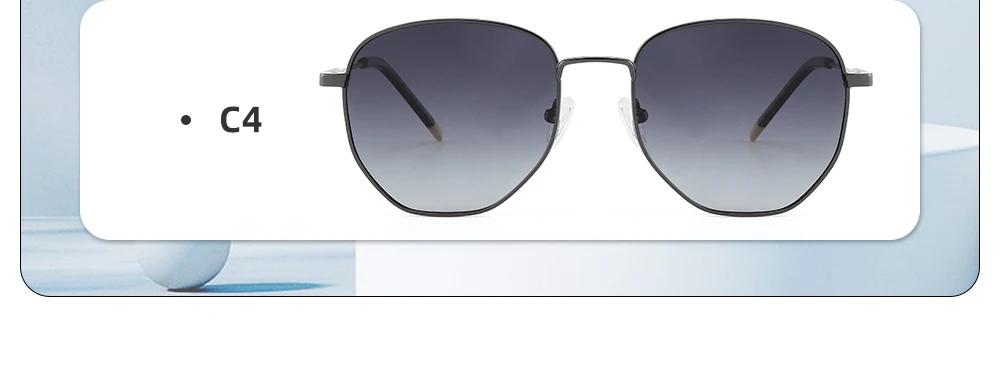 Square Polarized Sunglasses for Women Men Small Hexagonal Polygon Polarized Lens Trendy Sun Glasses Classic Shades UV400 Protect