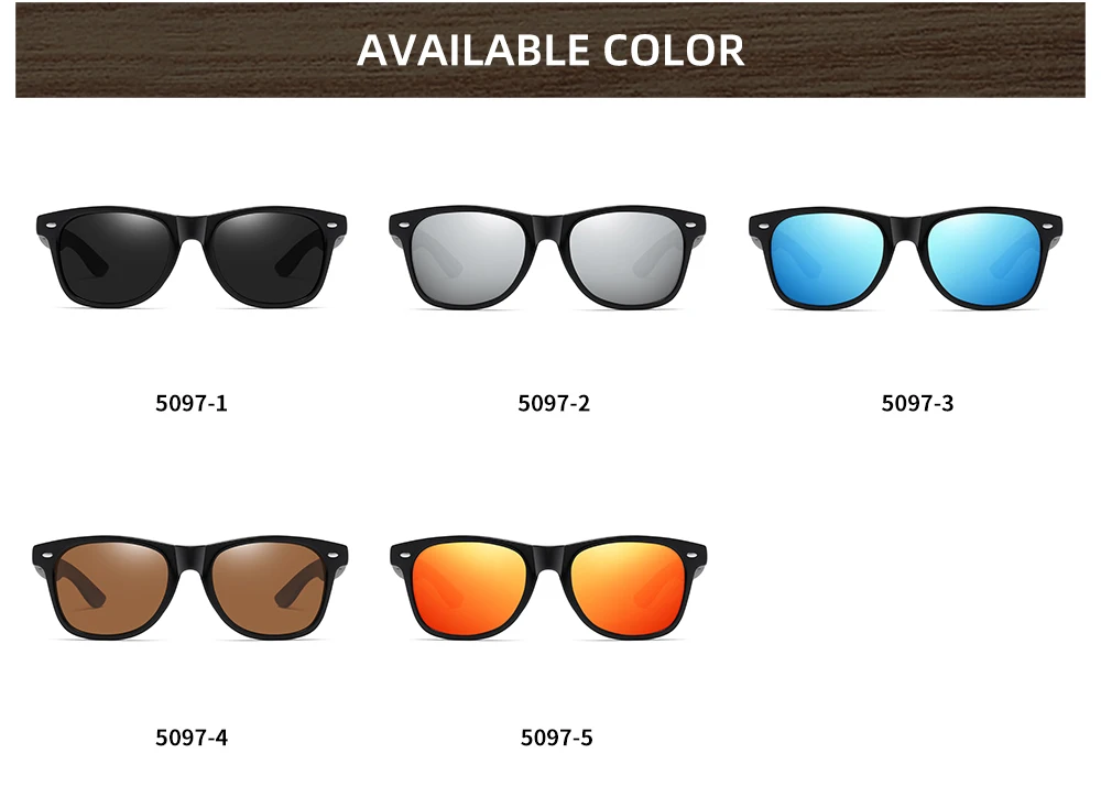 GM Brand Wooden Bamboo Polarized Men's Sunglasses Oval Frame Women Sun glasses S5097 Male Oculos de sol Masculino carton