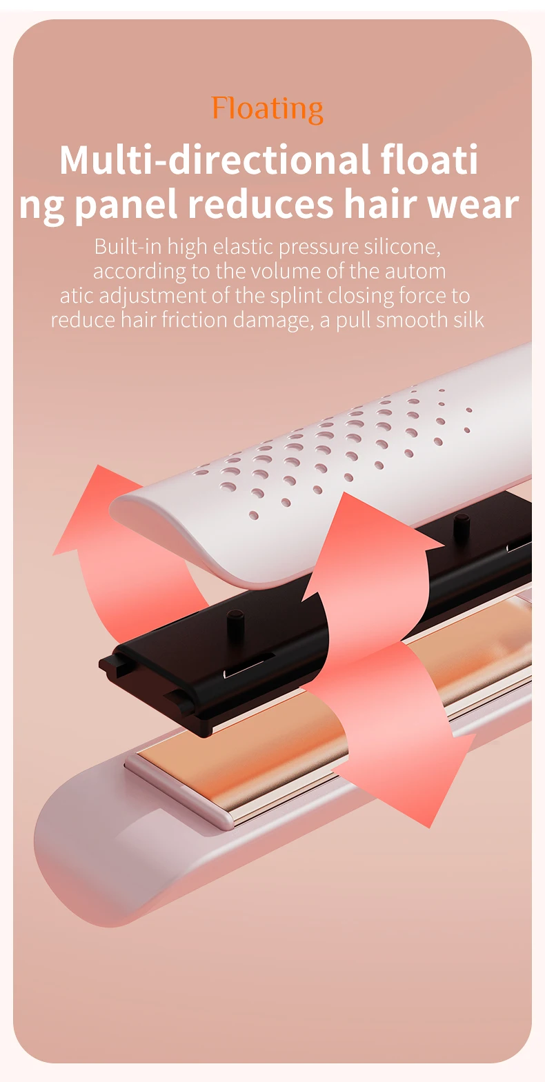 2 in 1 Hair Straightener Curling Iron Professional Styling Tool LCD Display Quick Heating Straightening Iron Home Travel Use 2 in 1 Hair Straightener Curling Iron Professional Styling Tool LCD Display Quick Heating Straightening Iron Home Travel Use