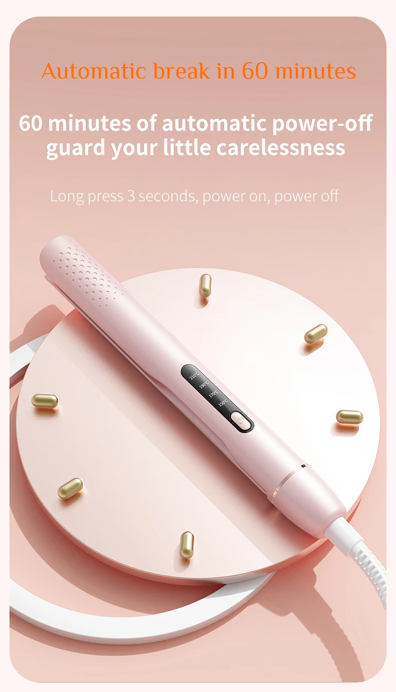 2 in 1 Hair Straightener Curling Iron Professional Styling Tool LCD Display Quick Heating Straightening Iron Home Travel Use 2 in 1 Hair Straightener Curling Iron Professional Styling Tool LCD Display Quick Heating Straightening Iron Home Travel Use