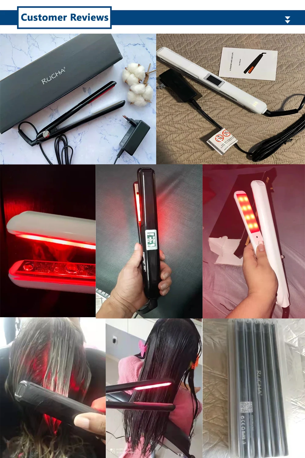 Hair Flat Irons Ultrasonic Infrared Cold Hair Care Iron Keratin Treatment for Frizzy Hair Recovers the Damaged Hair Straightener Hair Flat Irons Ultrasonic Infrared Cold Hair Care Iron Keratin Treatment for Frizzy Hair Recovers the Damaged Hair Straightener