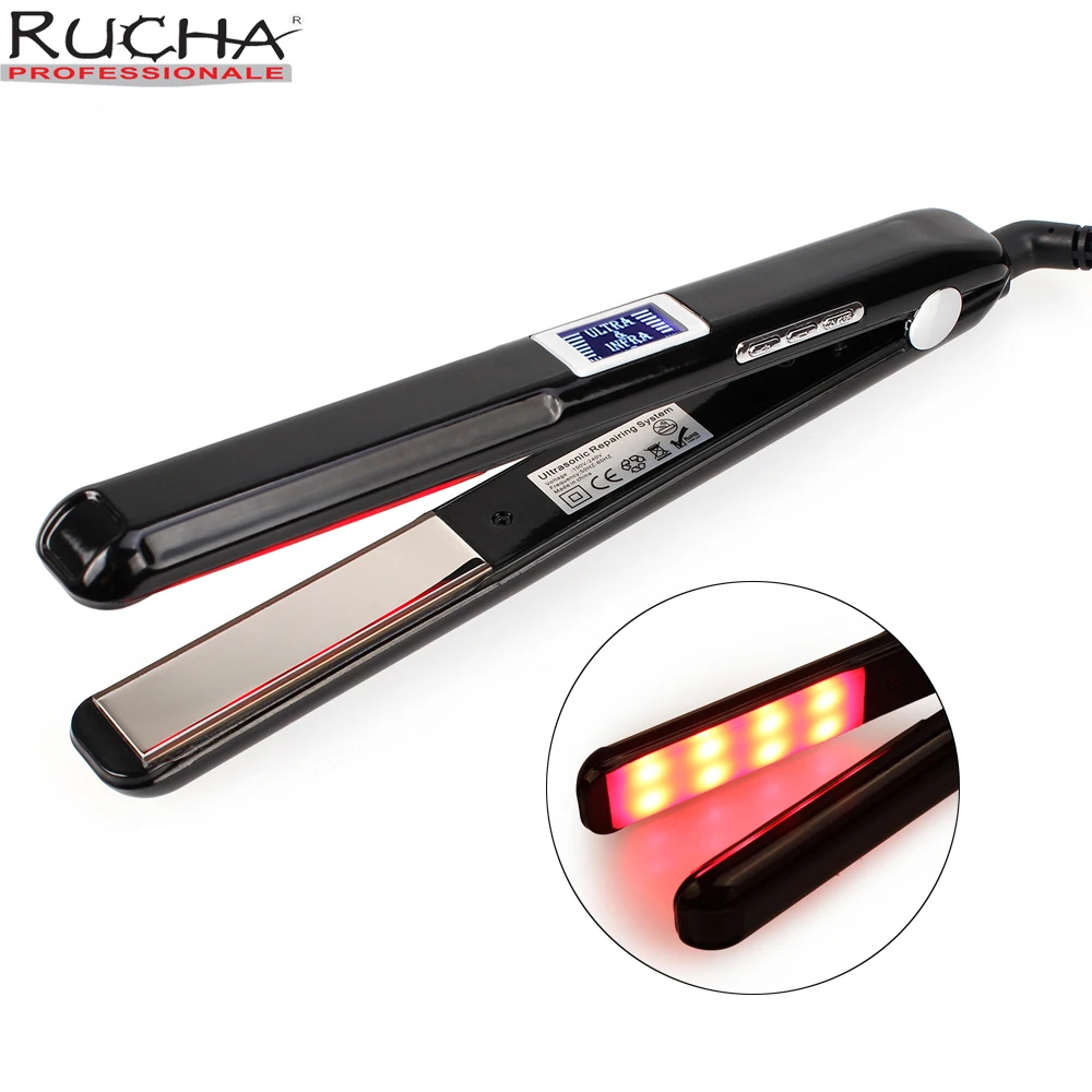 Hair Flat Irons Ultrasonic Infrared Cold Hair Care Iron Keratin Treatment for Frizzy Hair Recovers the Damaged Hair Straightener Hair Flat Irons Ultrasonic Infrared Cold Hair Care Iron Keratin Treatment for Frizzy Hair Recovers the Damaged Hair Straightener