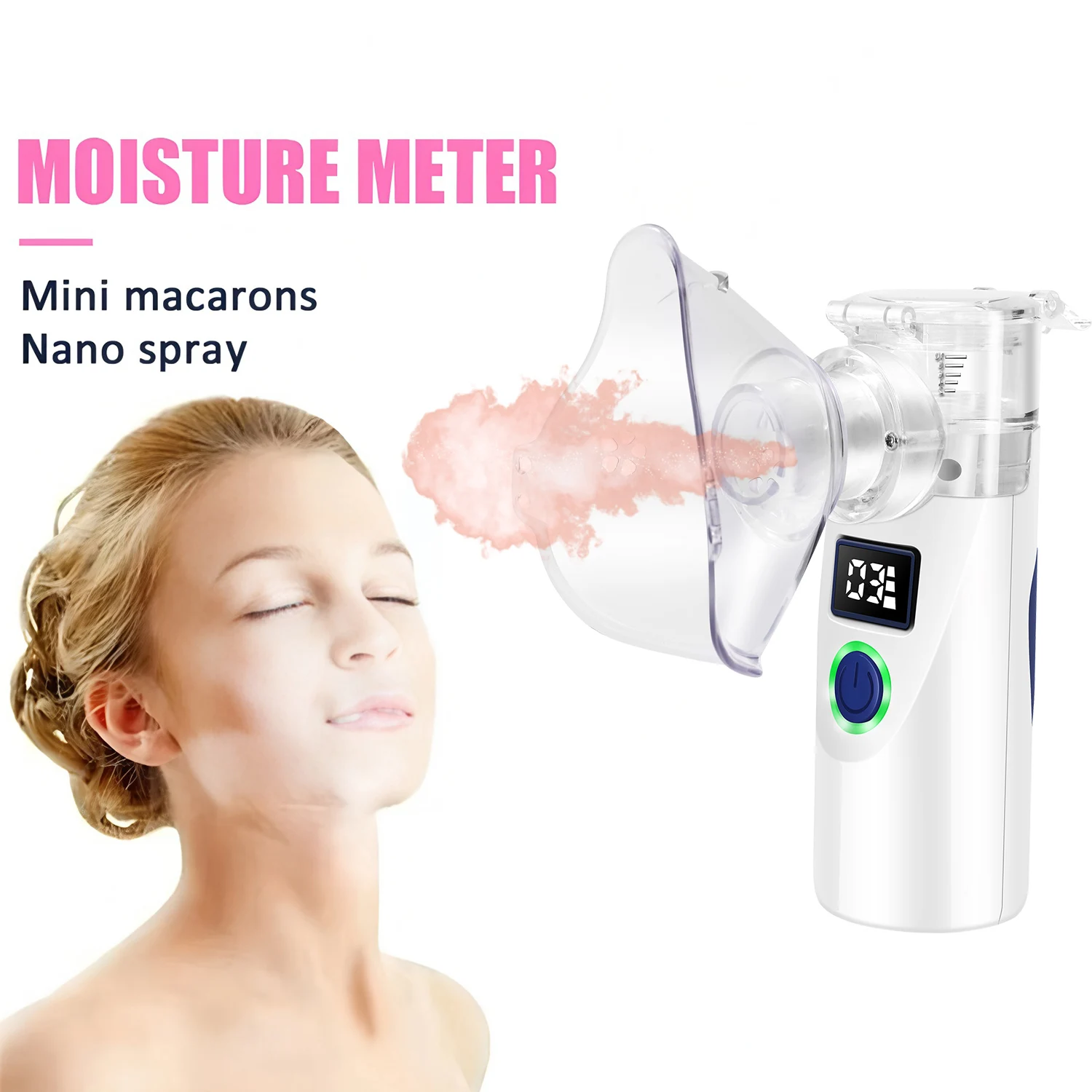 Facial Nano Ionic Face Steamer for Facial Pores Sauna Skin Moisturizing Cleansing Spray humidifier Equipped with digital displa Facial Nano Ionic Face Steamer for Facial Pores Sauna Skin Moisturizing Cleansing Spray humidifier Equipped with digital displa
