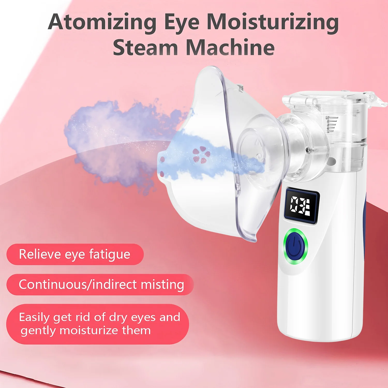 Facial Nano Ionic Face Steamer for Facial Pores Sauna Skin Moisturizing Cleansing Spray humidifier Equipped with digital displa Facial Nano Ionic Face Steamer for Facial Pores Sauna Skin Moisturizing Cleansing Spray humidifier Equipped with digital displa