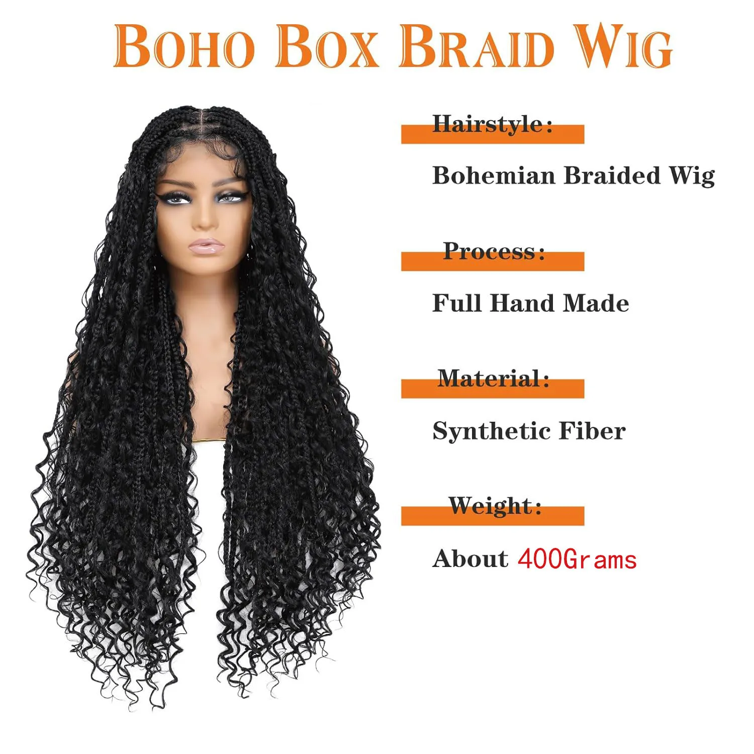 Synthetic Long Bohemian Braided Wigs Boho Box Braid Wigs for Black Women Twisted Braids Full Lace Braided Wigs with Baby Hair Synthetic Long Bohemian Braided Wigs Boho Box Braid Wigs for Black Women Twisted Braids Full Lace Braided Wigs with Baby Hair