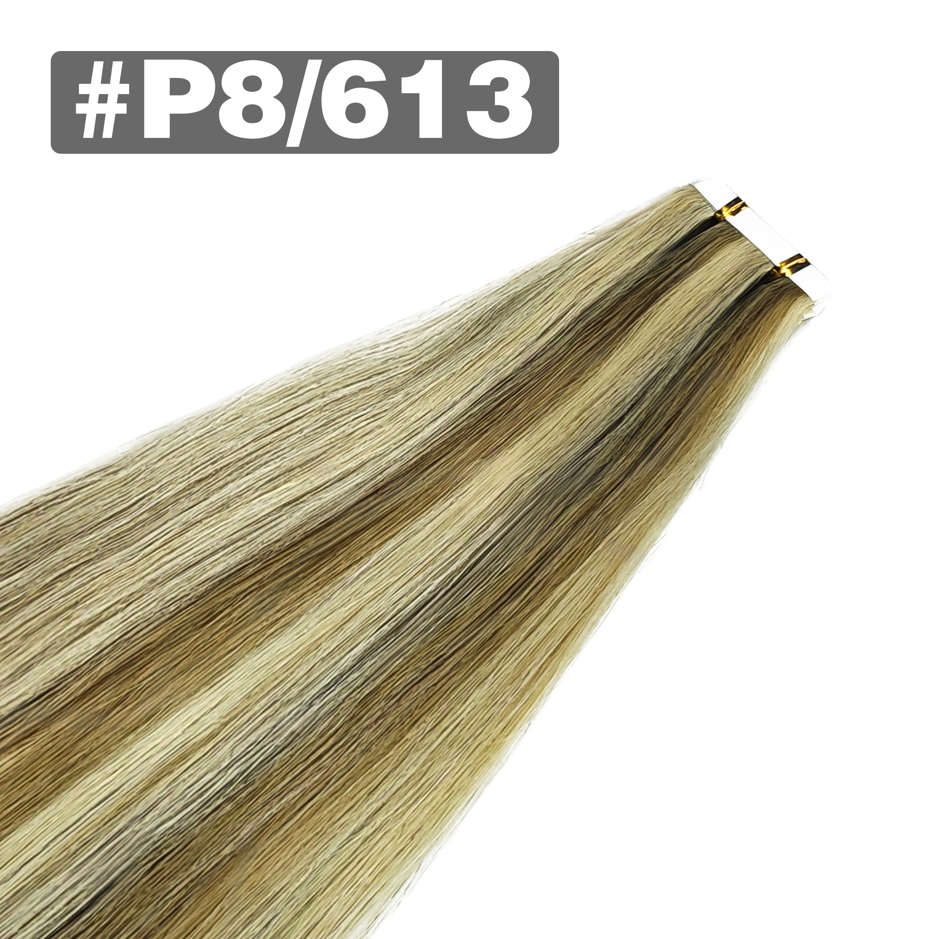 Tape in Hair Extensions Human Hair Brazilian Hair 100% Human Hair Extensions 20 Pcs Straight for Women