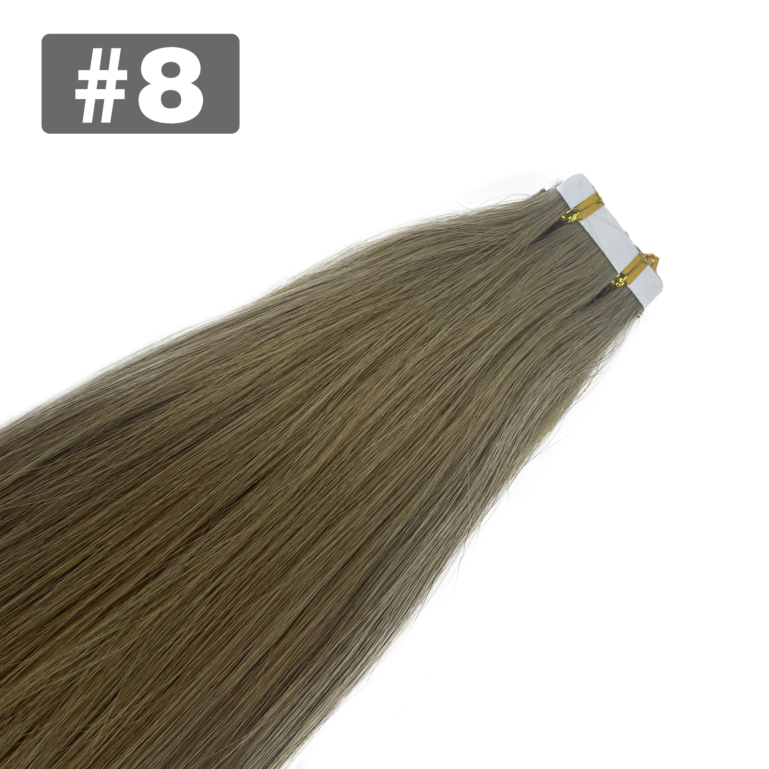 Tape in Hair Extensions Human Hair Brazilian Hair 100% Human Hair Extensions 20 Pcs Straight for Women