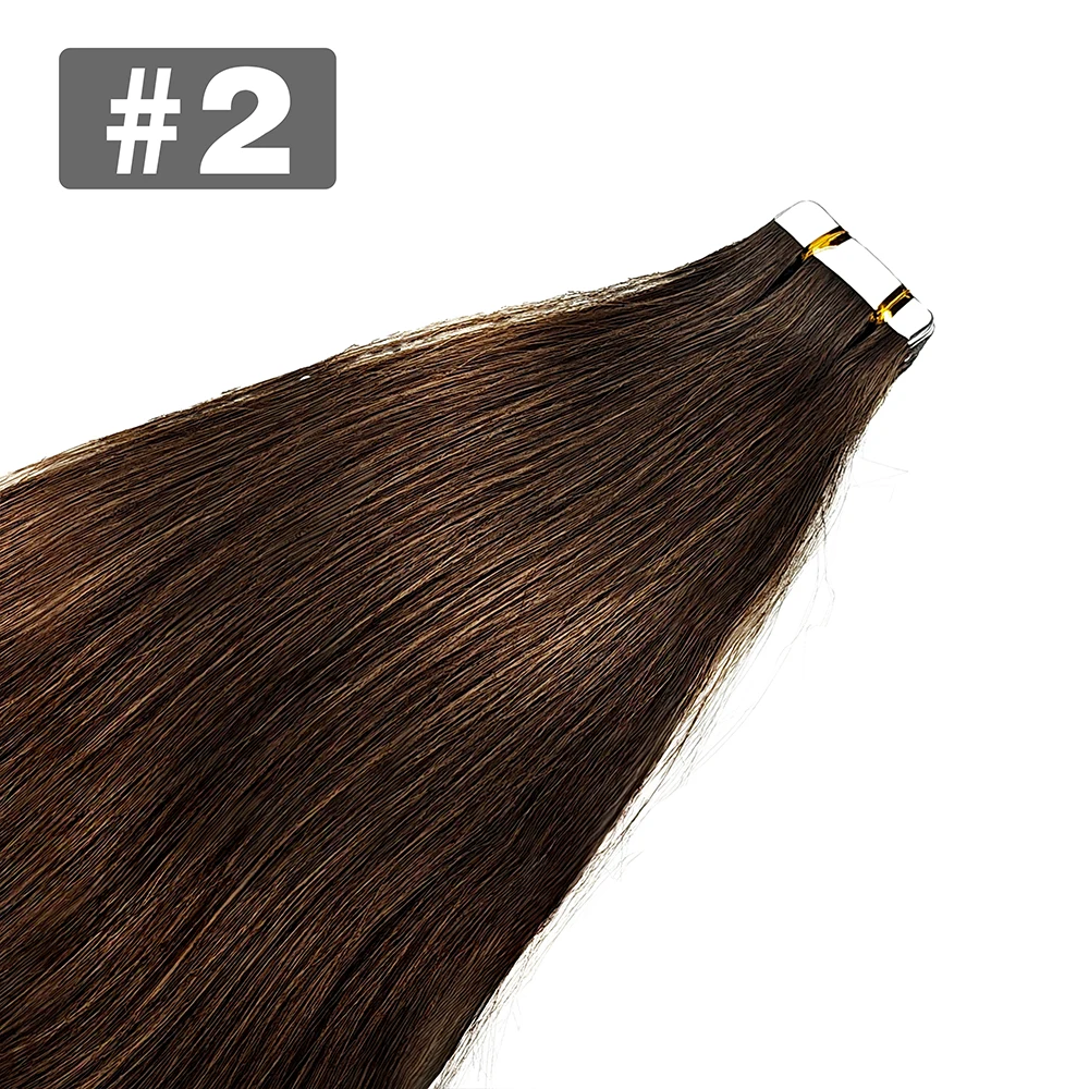 Tape in Hair Extensions Human Hair Brazilian Hair 100% Human Hair Extensions 20 Pcs Straight for Women