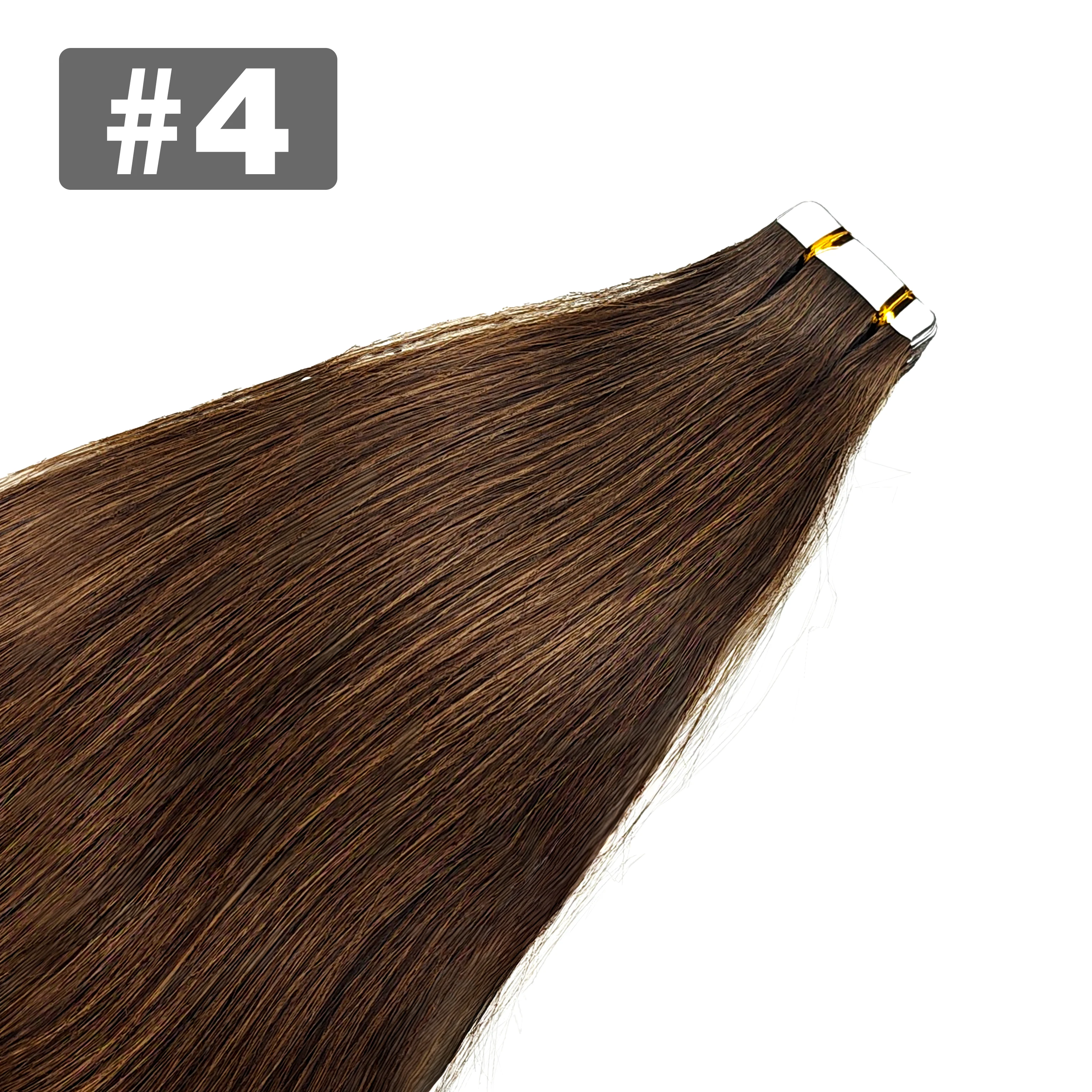 Tape in Hair Extensions Human Hair Brazilian Hair 100% Human Hair Extensions 20 Pcs Straight for Women
