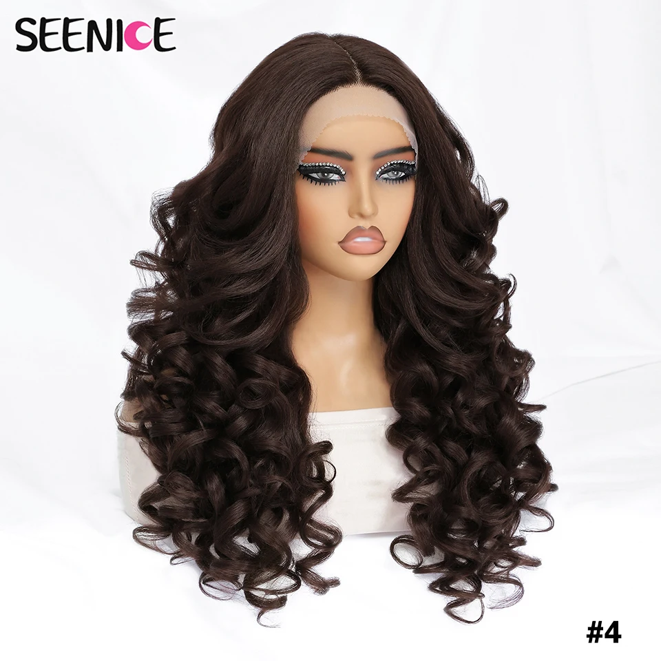 24Inch Latisha Synthetic Lace Front Wigs For Women Curly Afro Lace Wigs Black Blonde Orange 13X4.5X1 Cosplay Hair Daily Use