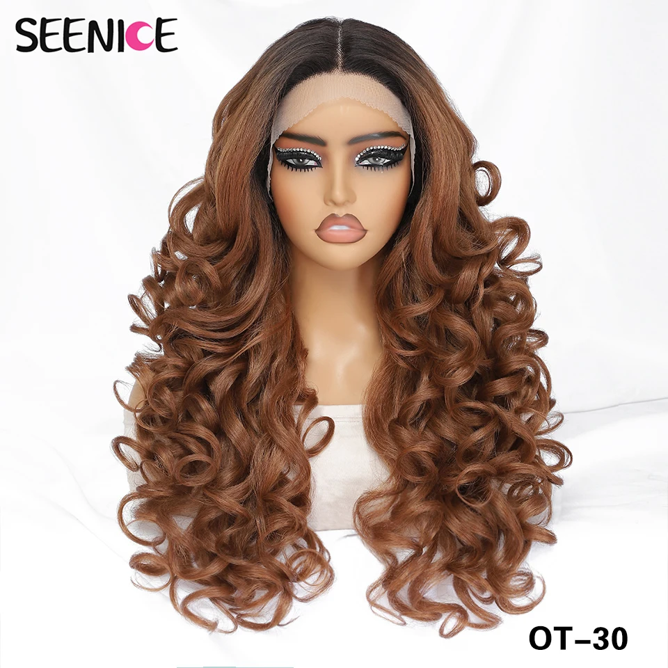 24Inch Latisha Synthetic Lace Front Wigs For Women Curly Afro Lace Wigs Black Blonde Orange 13X4.5X1 Cosplay Hair Daily Use