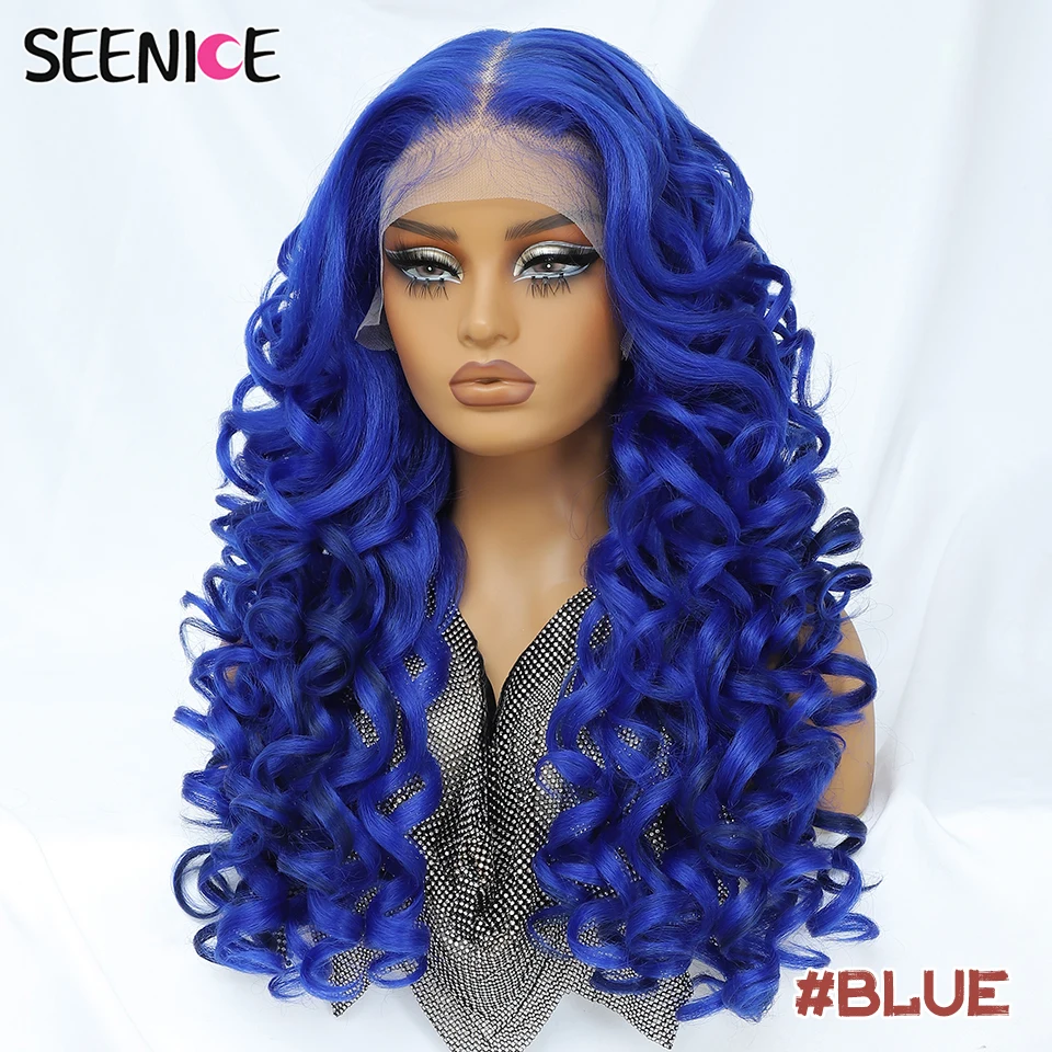 24Inch Latisha Synthetic Lace Front Wigs For Women Curly Afro Lace Wigs Black Blonde Orange 13X4.5X1 Cosplay Hair Daily Use